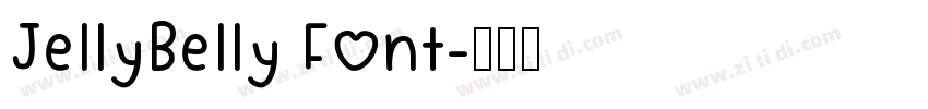 JellyBelly Font字体转换